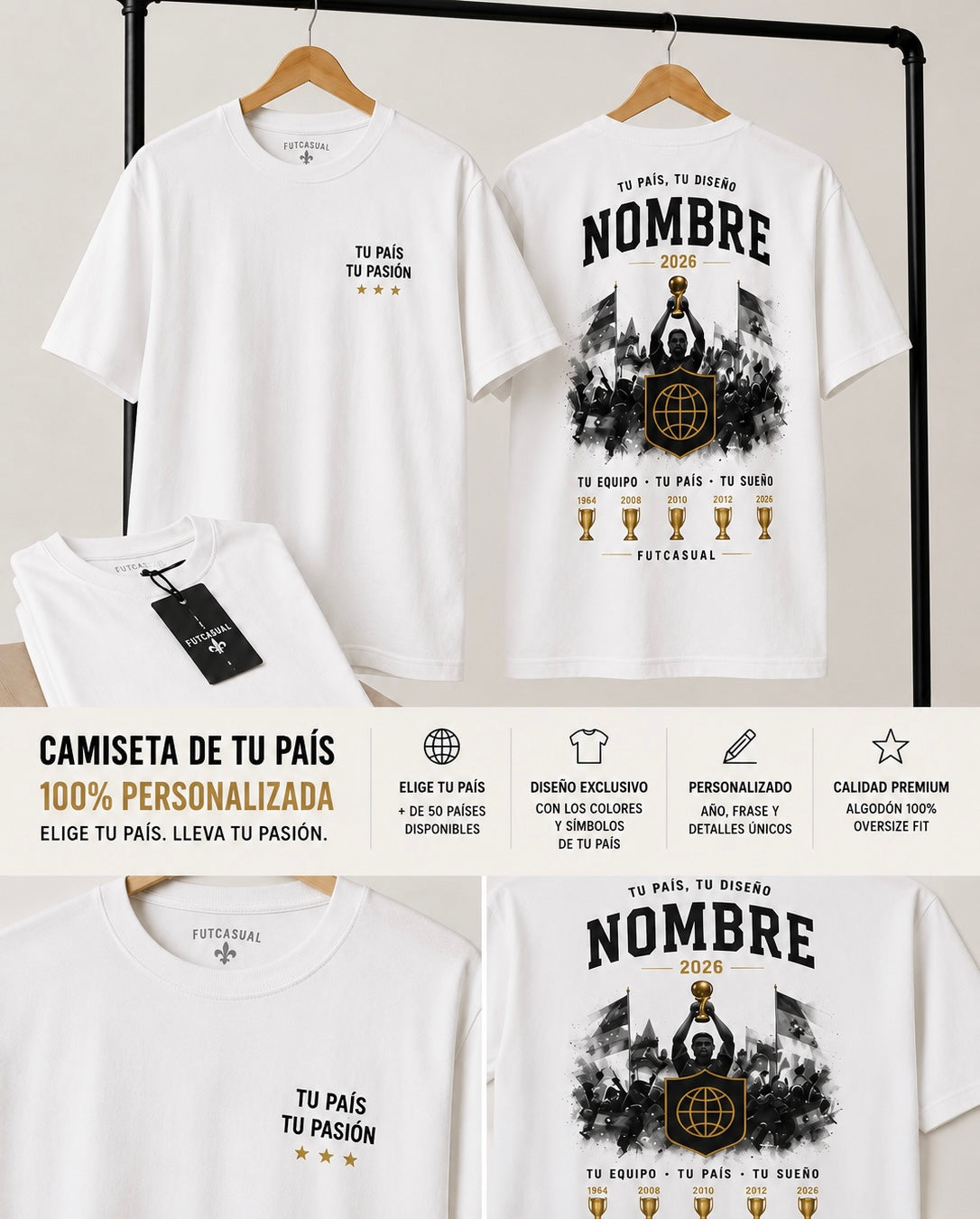 Camiseta PERSONALIZADA de tu selección