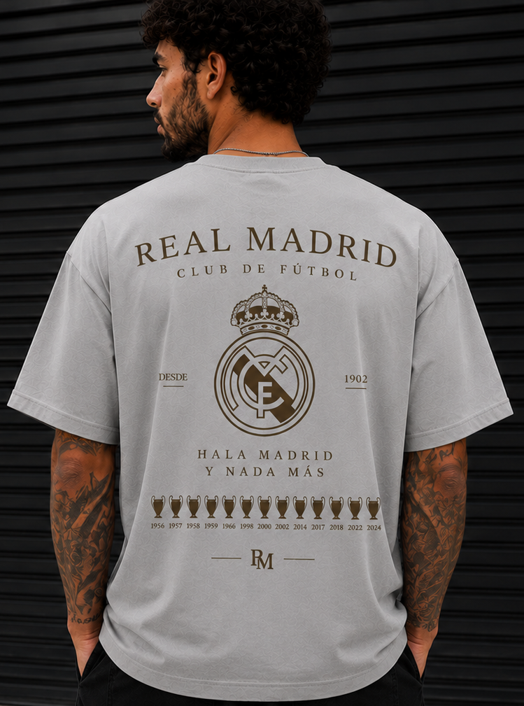Camiseta Madrid oversize retro FutCasual estilo fútbol streetwear