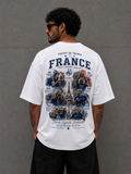 Camiseta Francia oversize retro FutCasual estilo fútbol streetwear