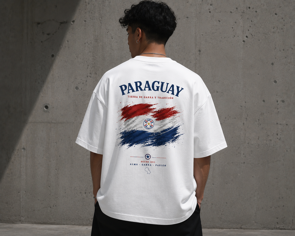 Camiseta Paraguay Oversize o RegularFit