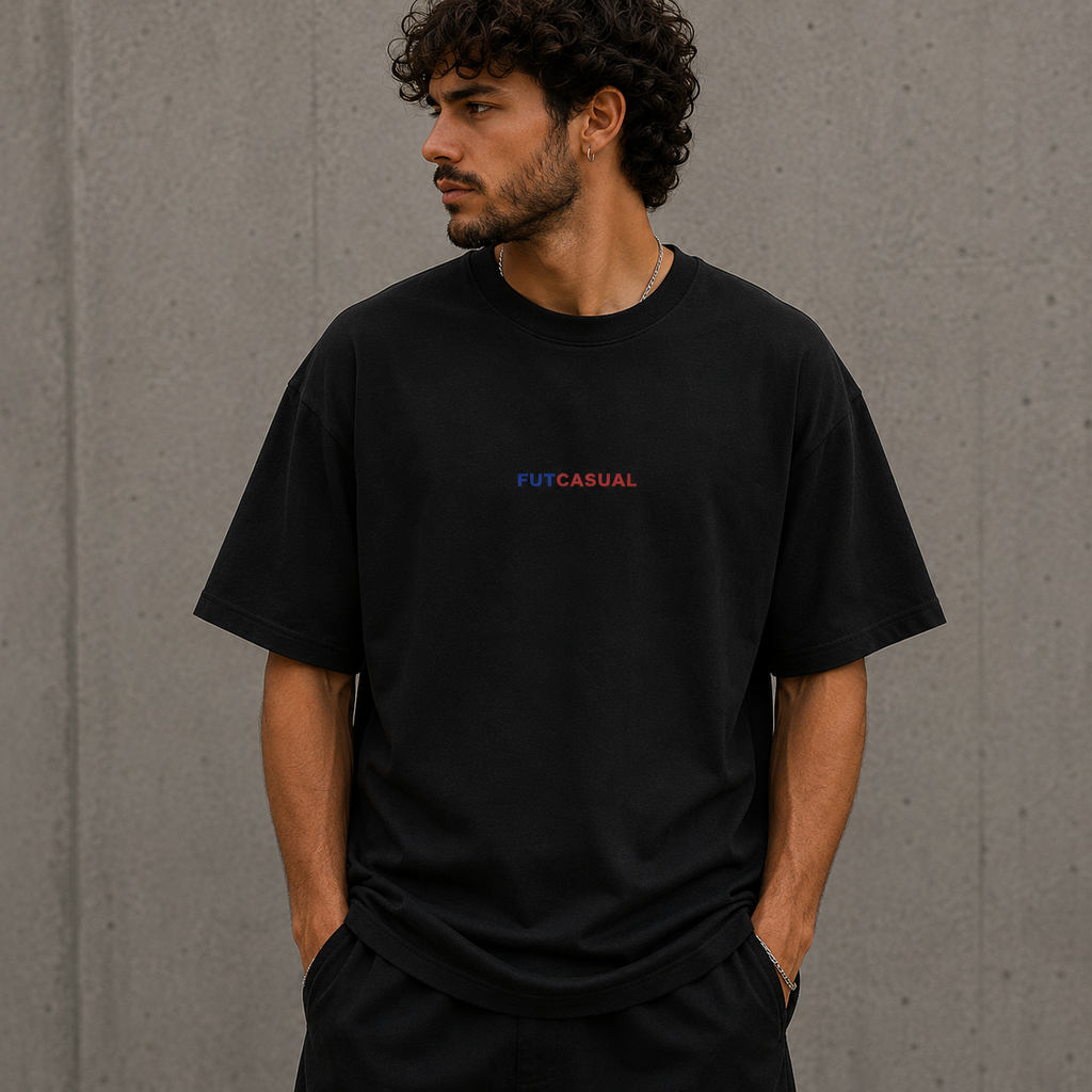 Camiseta Barça oversize retro FutCasual estilo fútbol streetwear