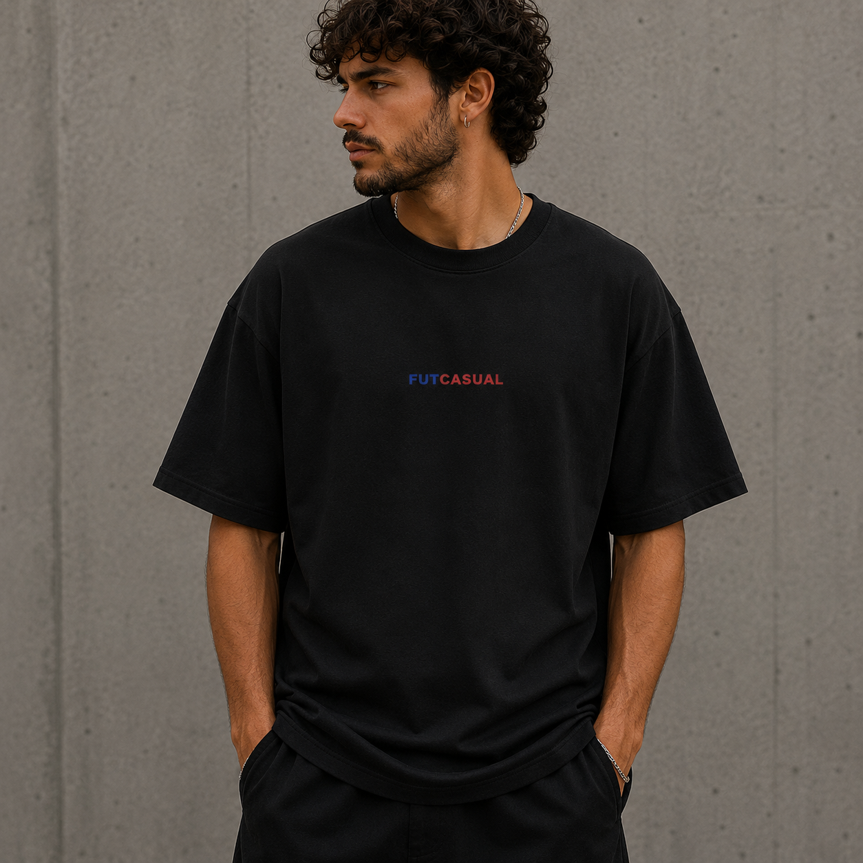 Camiseta Barça oversize retro FutCasual estilo fútbol streetwear