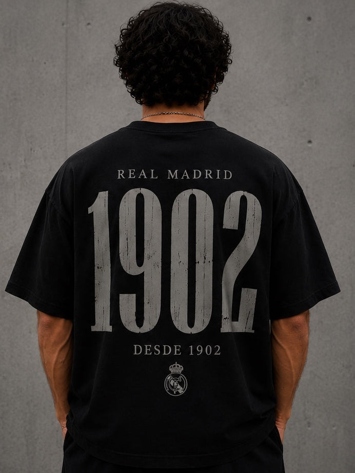 Camiseta Madrid oversize retro FutCasual estilo fútbol streetwear
