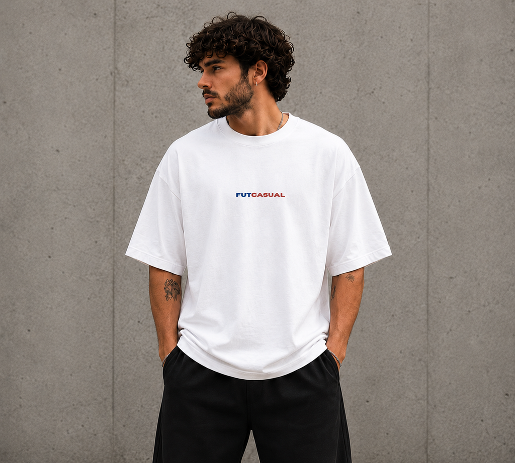 Camiseta Barça oversize retro FutCasual estilo fútbol streetwear