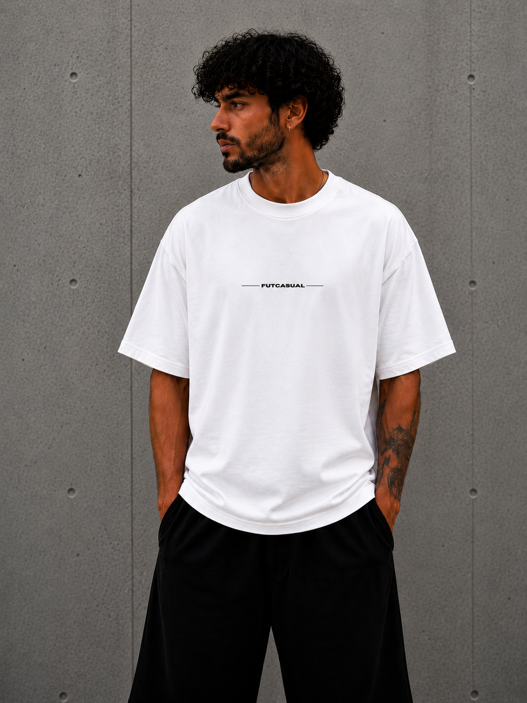 Camiseta Madrid oversize retro FutCasual estilo fútbol streetwear