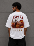 Camiseta España oversize retro FutCasual estilo fútbol streetwear