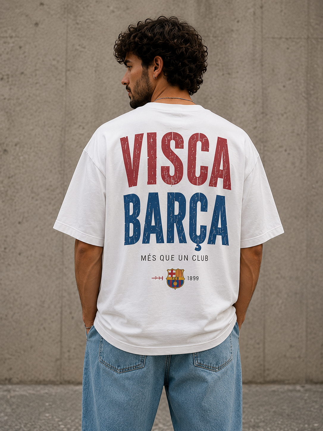 Camiseta "Visca Barça" Oversize