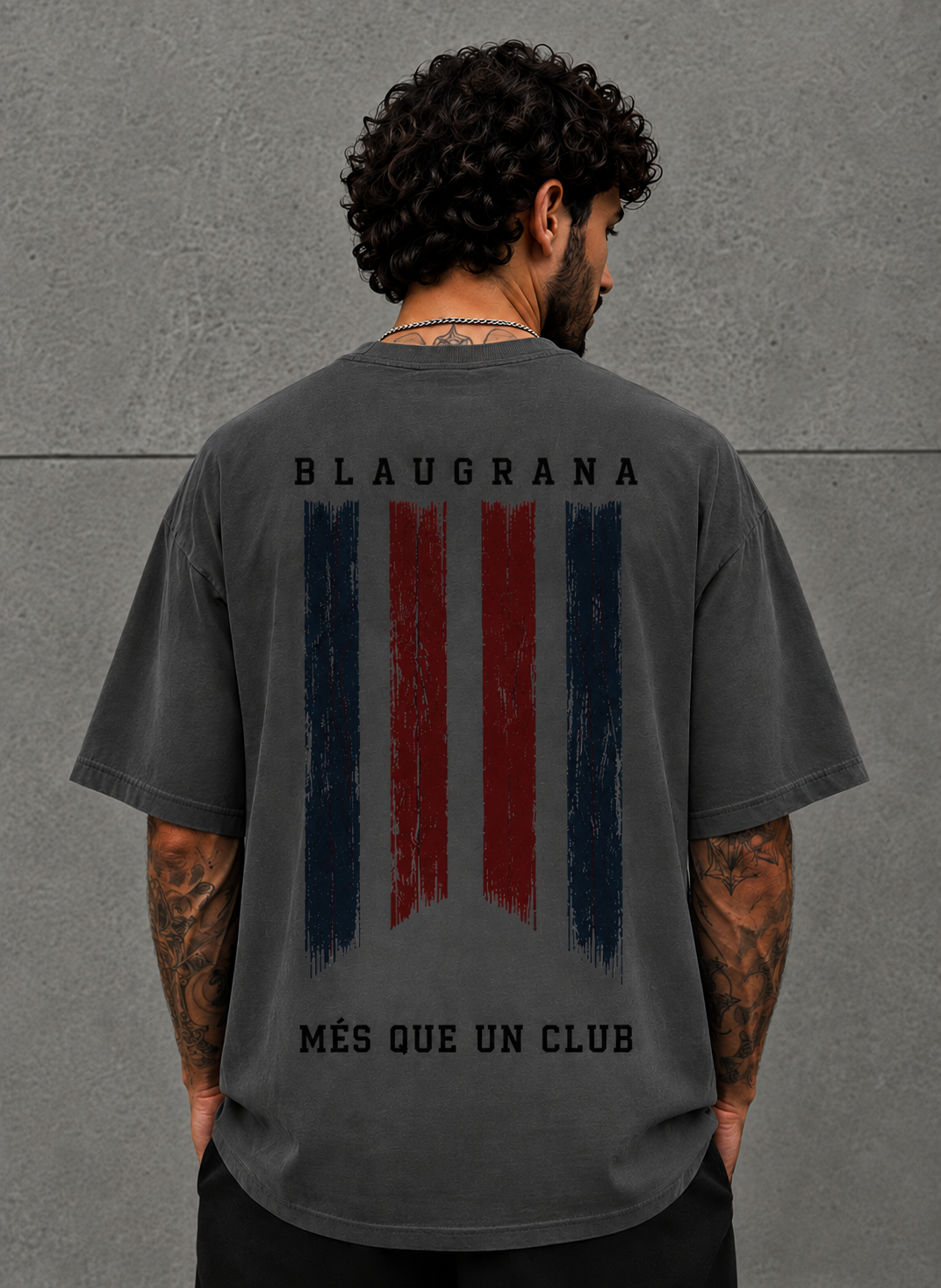 Camiseta "Blaugrana Stripes" Oversize