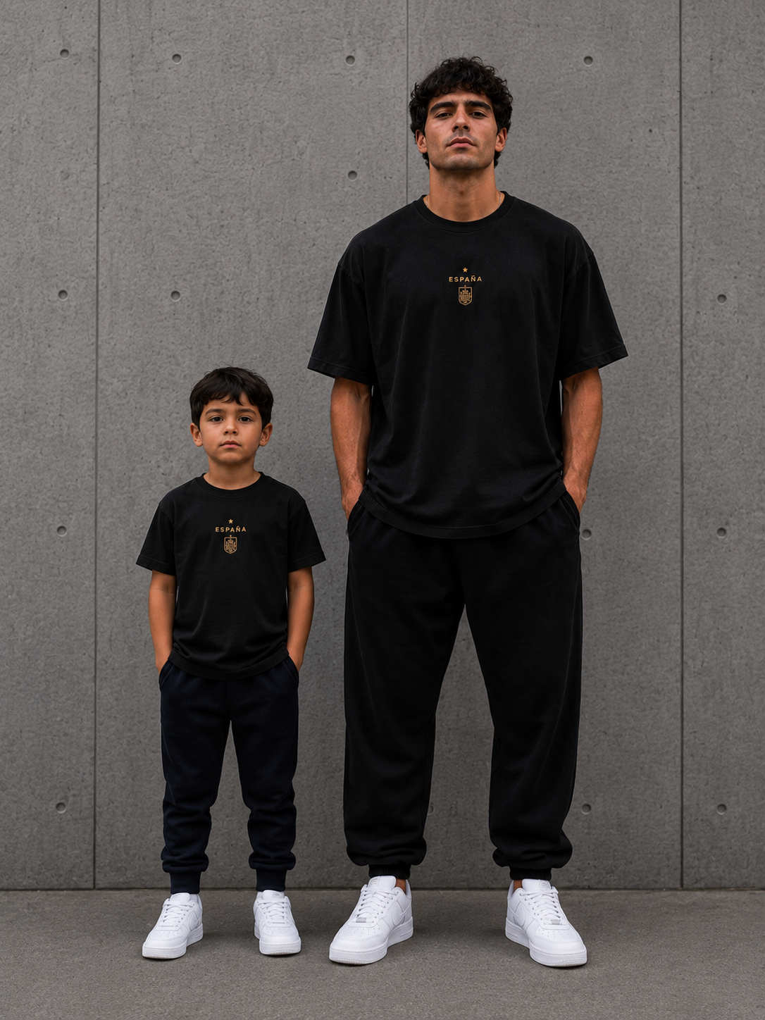 PACK Camiseta España Golden Edition Adulto + Niño/a