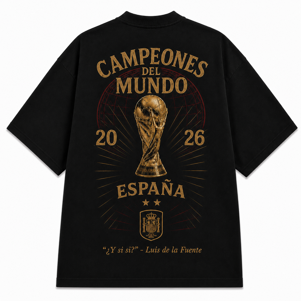 Camiseta Oversize Campeones del mundo 2026 - España