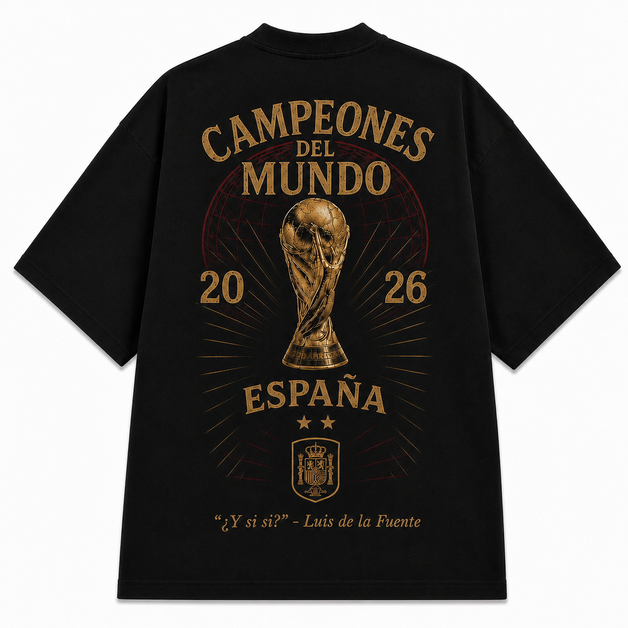 Camiseta Oversize Campeones del mundo 2026 - España