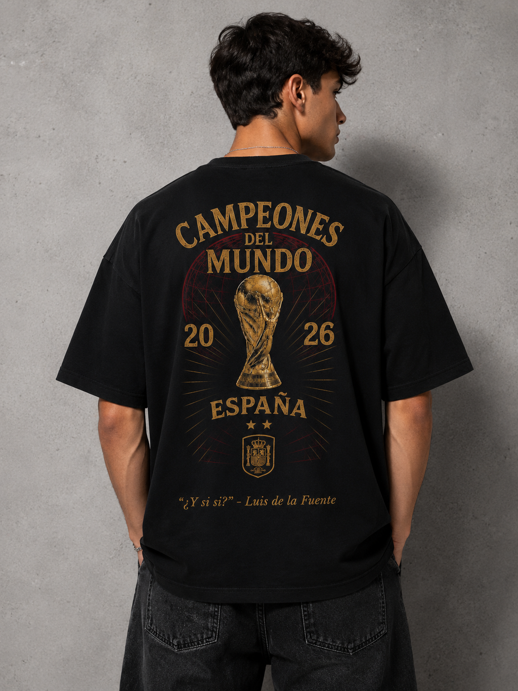 Camiseta Oversize Campeones del mundo 2026 - España
