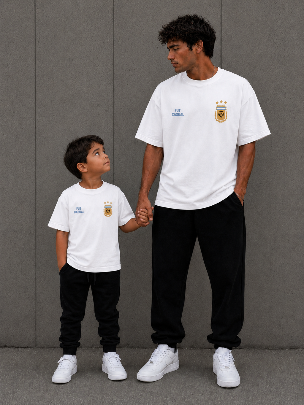 PACK Camiseta Argentina adulto + niño/a